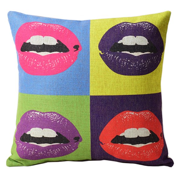 Декоративная подушка Lips Andy Warhol Мульти Декоративная подушка Lips Andy Warhol Мульти во Владивостоке | Loft Concept