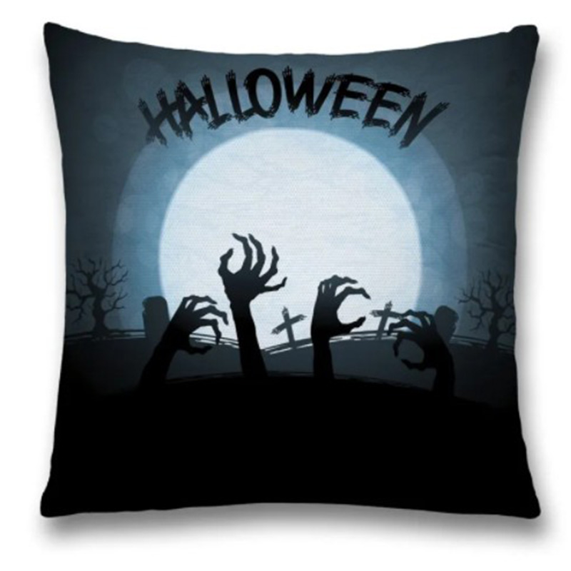 Подушка Halloween Zombie Синий Черный Подушка Halloween Zombie Синий Черный во Владивостоке | Loft Concept