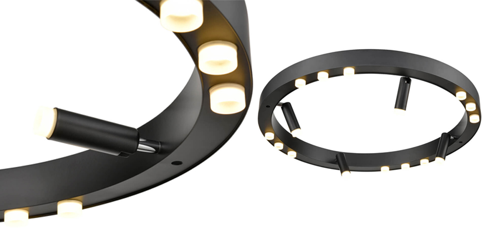 Потолочный светильник Rigor & Conciseness Lighting Black Disk Потолочный светильник Rigor & Conciseness Lighting Black Disk - Loft-Concept во Владивостоке