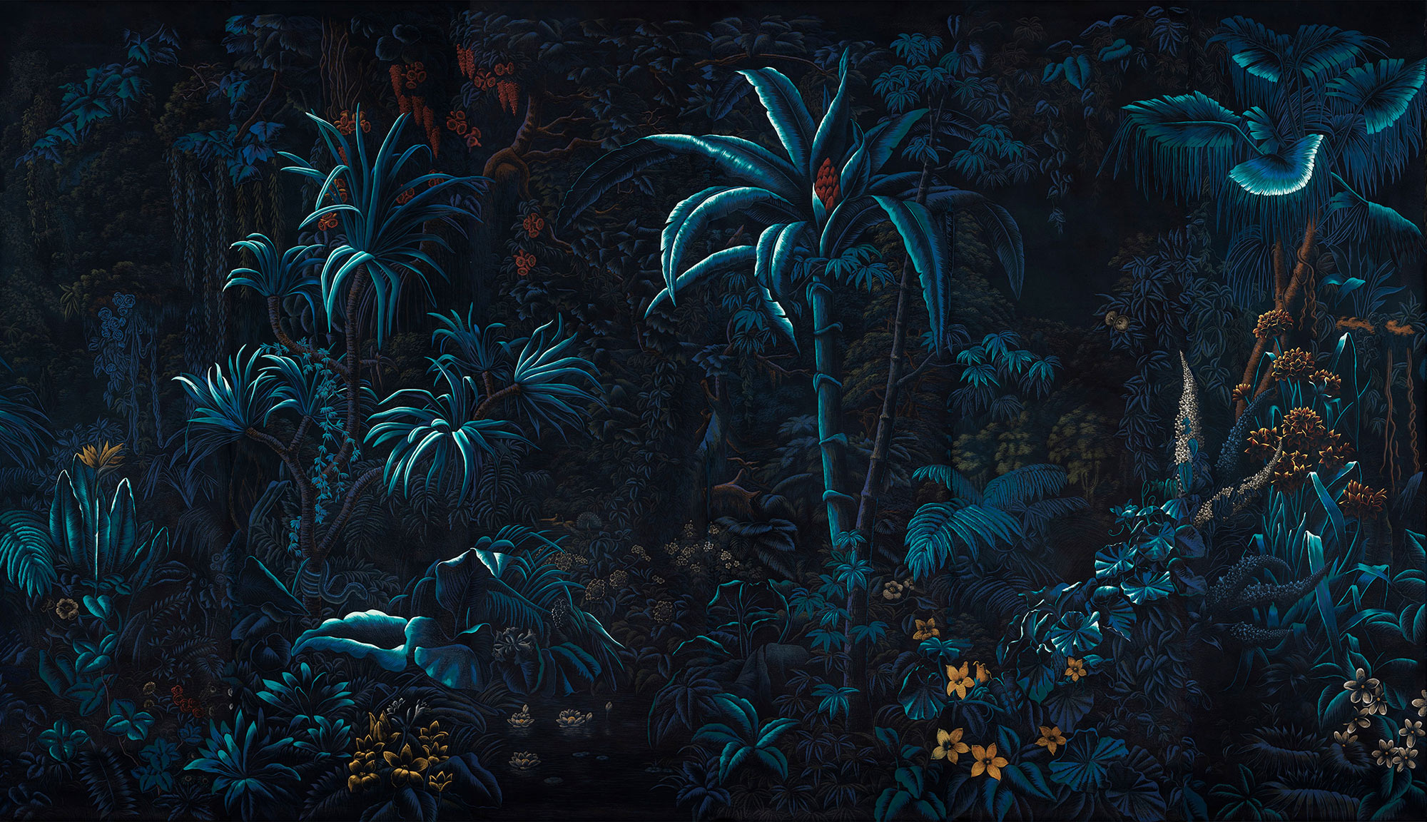 Обои ручная роспись L'Eden Moonlight on scenic Xuan paper Обои ручная роспись L'Eden Moonlight on scenic Xuan paper - постер Loft-Concept во Владивостоке