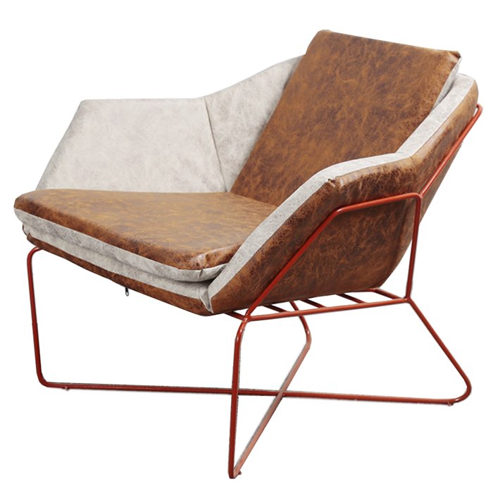 Nordic retro Industrial Сhair Коричневый винтаж Красный Nordic retro Industrial Сhair Коричневый винтаж Красный во Владивостоке | Loft Concept