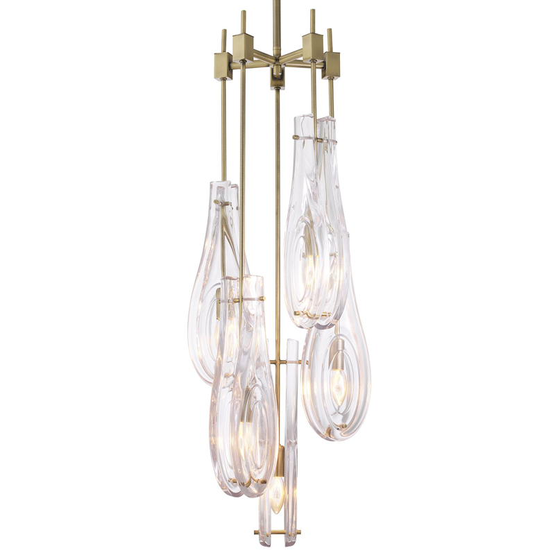 Люстра Eichholtz Chandelier Bellano L Brass Латунь Прозрачный Люстра Eichholtz Chandelier Bellano L Brass Латунь Прозрачный во Владивостоке | Loft Concept