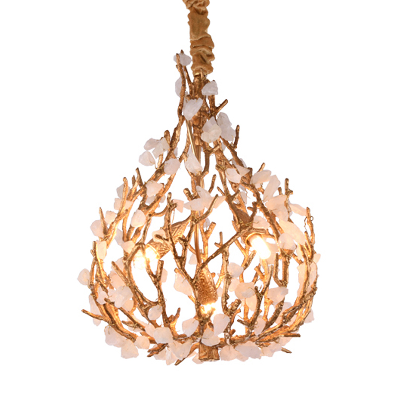 Люстра Gillis Chandelier Золотой Белый Люстра Gillis Chandelier Золотой Белый во Владивостоке | Loft Concept