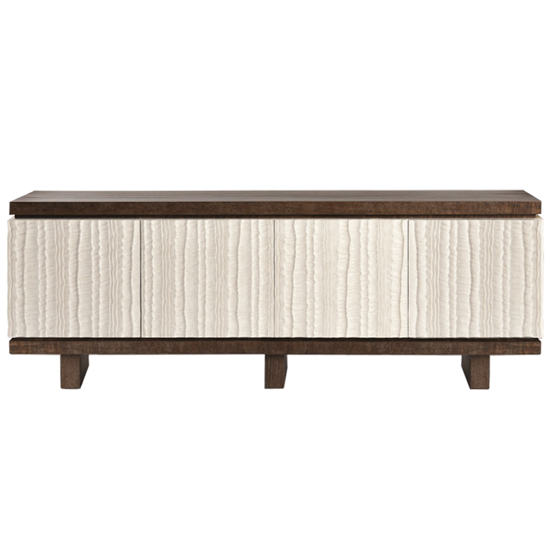 Riverside Textured Long Sideboard ivory ( слоновая кость ) Коричневый Riverside Textured Long Sideboard ivory ( слоновая кость ) Коричневый во Владивостоке | Loft Concept