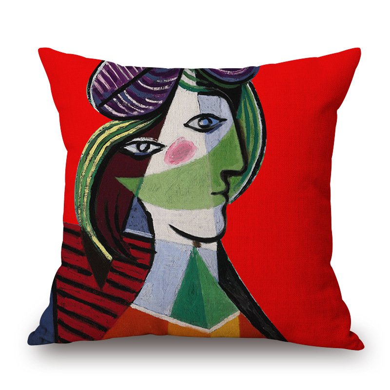 Декоративная подушка Picasso 1 Красный Декоративная подушка Picasso 1 Красный во Владивостоке | Loft Concept