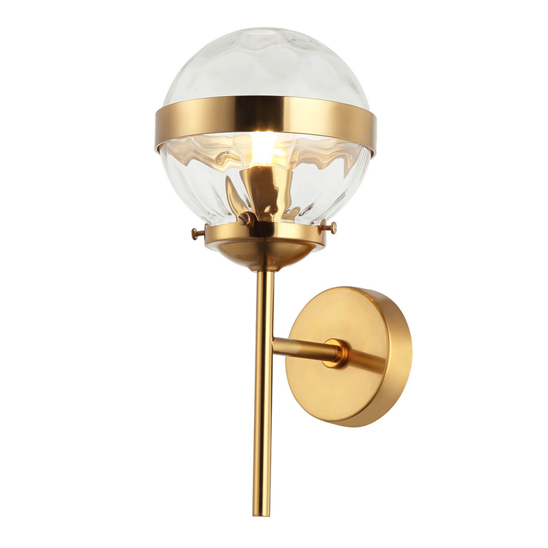 Бра Greyson Sconce Глянцевое золото Прозрачный Бра Greyson Sconce Глянцевое золото Прозрачный во Владивостоке | Loft Concept