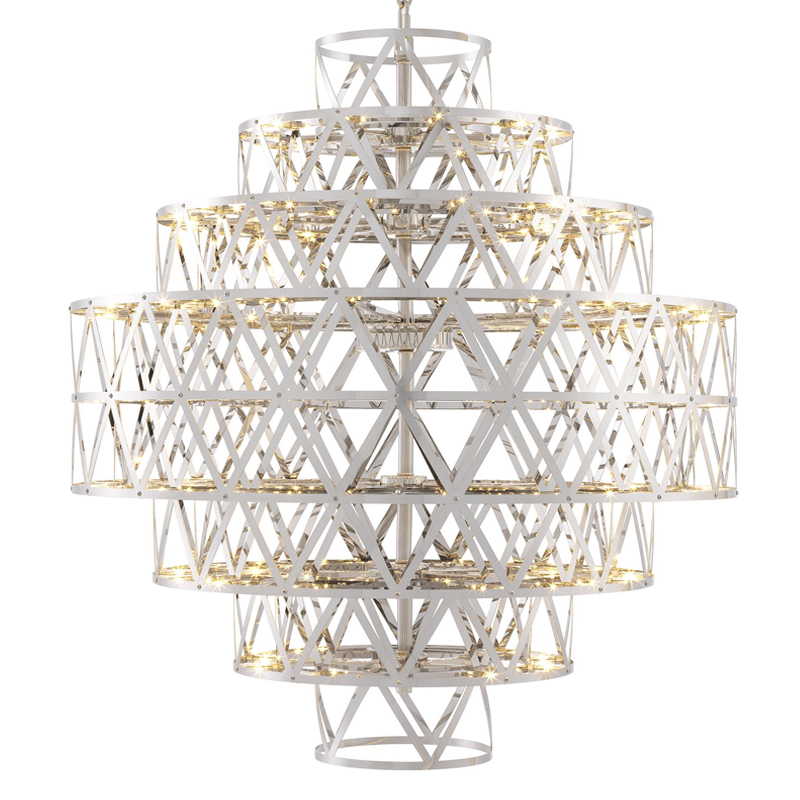 Люстра Eichholtz Chandelier Clinton Nickel Никель Люстра Eichholtz Chandelier Clinton Nickel Никель во Владивостоке | Loft Concept