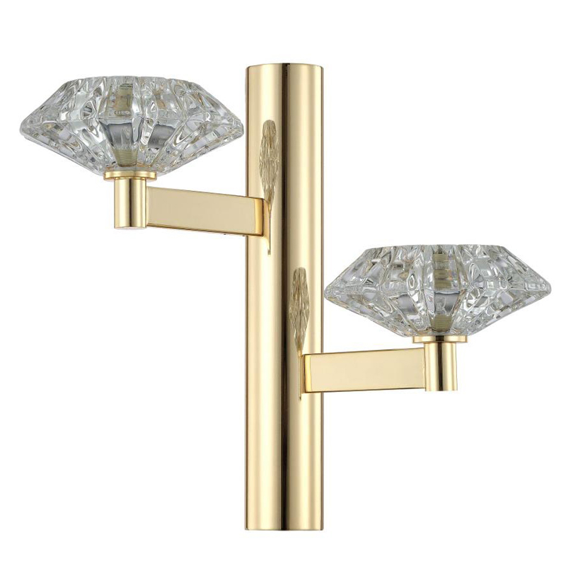 Бра Yerker Sconce gold Глянцевое золото Прозрачный Бра Yerker Sconce gold Глянцевое золото Прозрачный во Владивостоке | Loft Concept