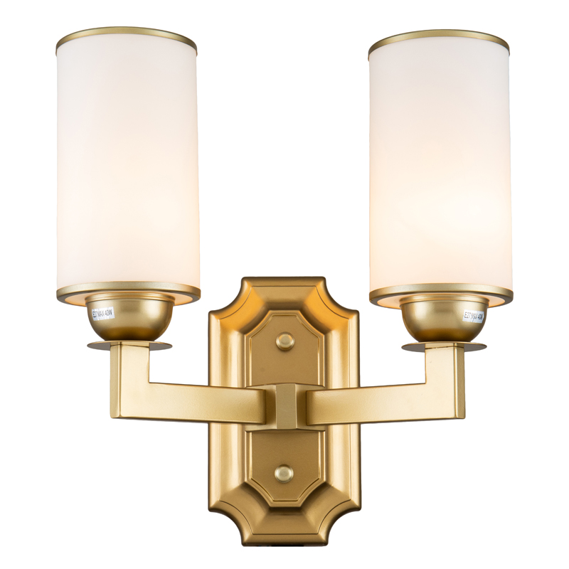 Бра Amoret Sconce Латунь Белое матовое стекло Бра Amoret Sconce Латунь Белое матовое стекло во Владивостоке | Loft Concept