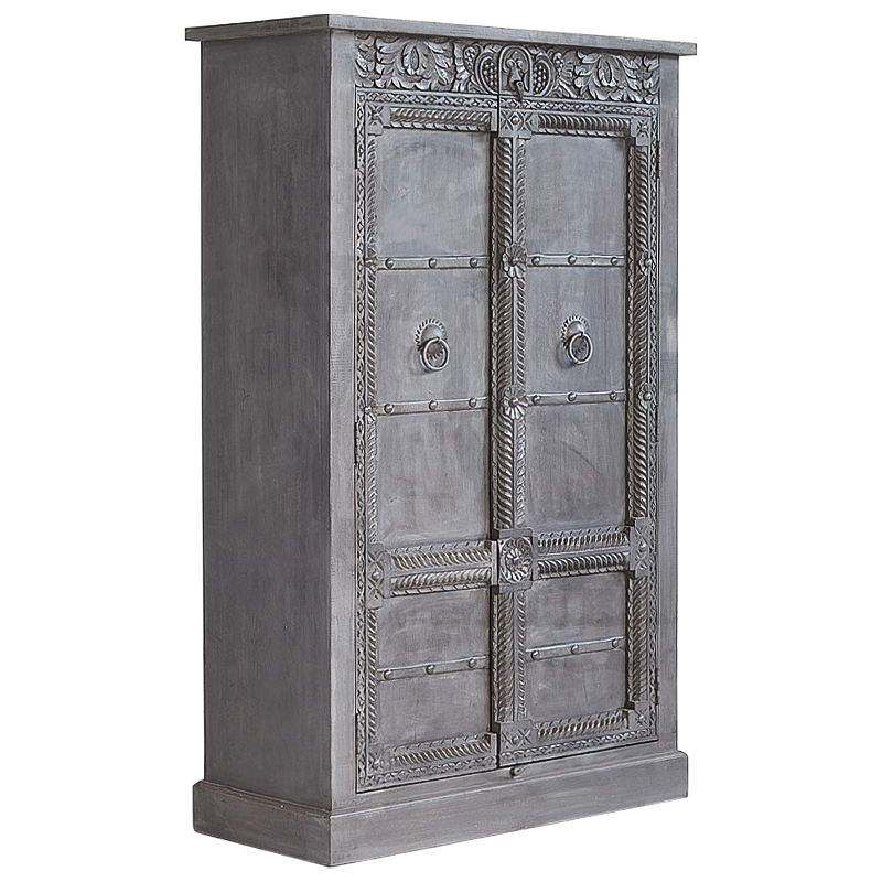 Шкаф Sudarshan Grey Mango Wardrobe Серый Шкаф Sudarshan Grey Mango Wardrobe Серый во Владивостоке | Loft Concept