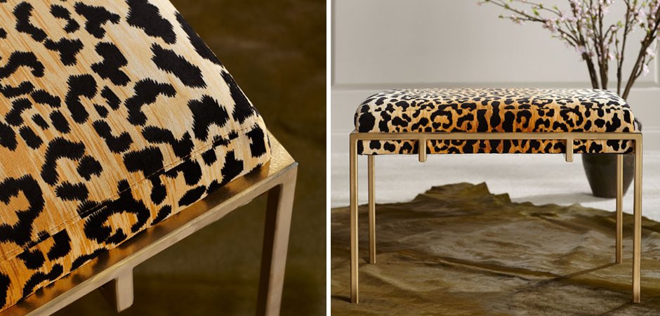Пуф Metal and Leopard Ottoman Пуф Metal and Leopard Ottoman - Loft-Concept во Владивостоке
