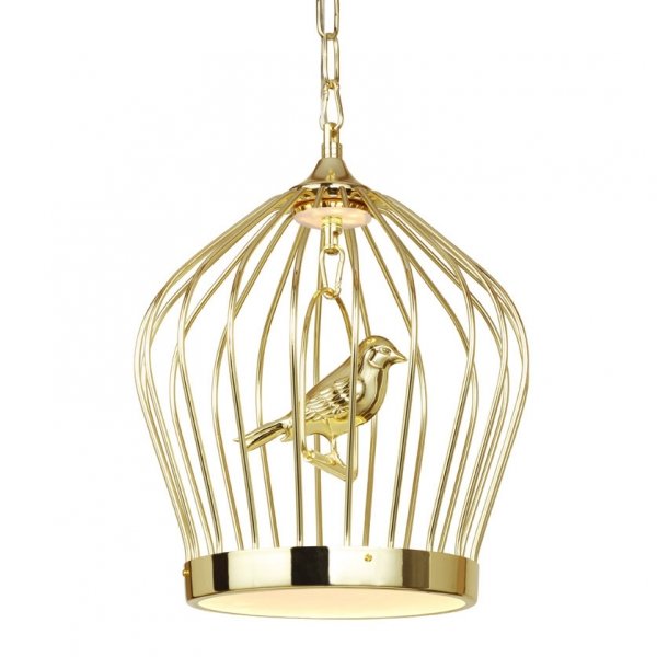 Люстра Birdcage Chandelier Gold Глянцевое золото Люстра Birdcage Chandelier Gold Глянцевое золото во Владивостоке | Loft Concept