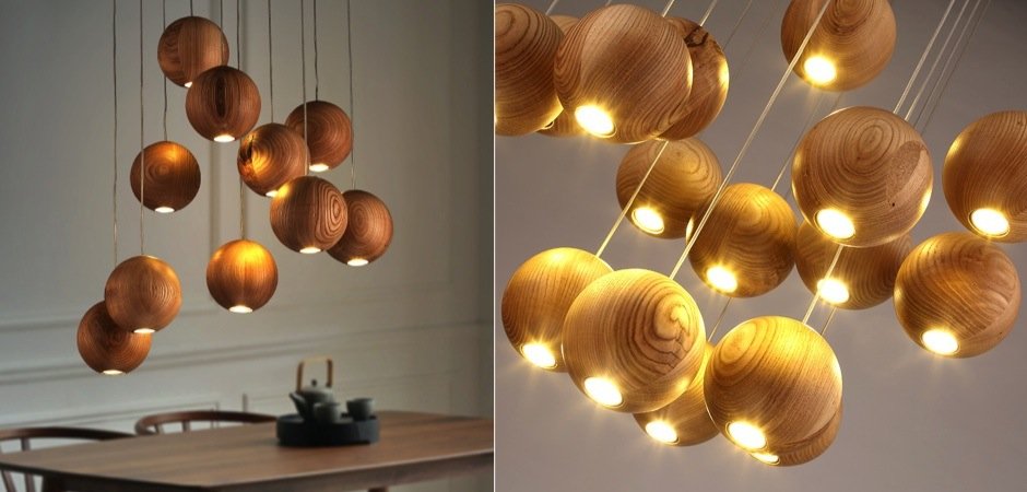 Подвесной светильник Lofter Wooden Sphere Подвесной светильник Lofter Wooden Sphere - Loft-Concept во Владивостоке