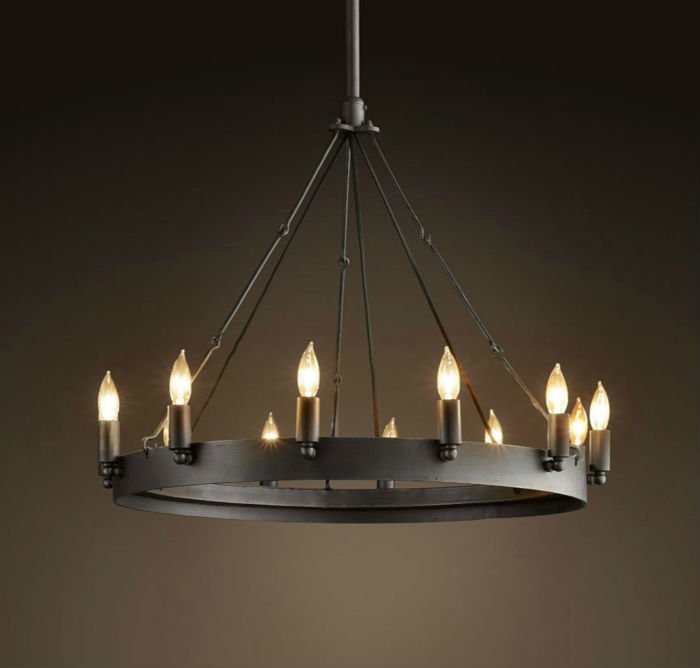 Люстра Camino Round Chandelier Черный Люстра Camino Round Chandelier Черный во Владивостоке | Loft Concept