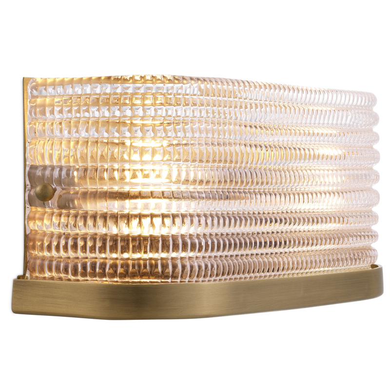 Бра Eichholtz Wall Lamp Culver Прозрачный Латунь Античная полированная Бра Eichholtz Wall Lamp Culver Прозрачный Латунь Античная полированная во Владивостоке | Loft Concept