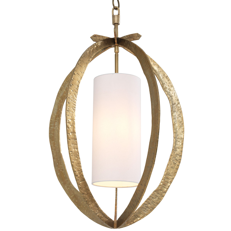Подвесной светильник Eichholtz Chandelier Luciano brass Латунь Белый Подвесной светильник Eichholtz Chandelier Luciano brass Латунь Белый во Владивостоке | Loft Concept
