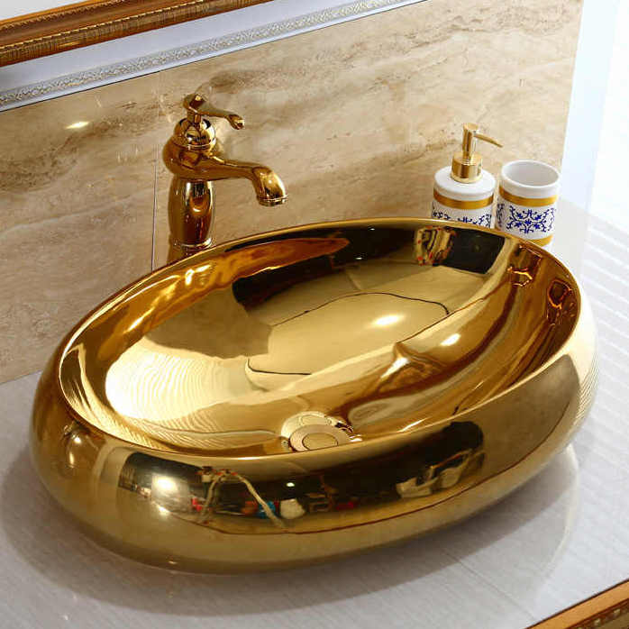 Раковина Золото golden drop Глянцевое золото Раковина Золото golden drop Глянцевое золото во Владивостоке | Loft Concept
