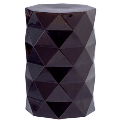 Керамический табурет Octagon Geometric Черный Керамический табурет Octagon Geometric Черный во Владивостоке | Loft Concept