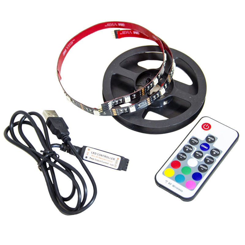 Комплект светодиодной ленты 7,2W/m 30LED/m 5050SMD разноцветная 0,5М Белый Комплект светодиодной ленты 7,2W/m 30LED/m 5050SMD разноцветная 0,5М Белый во Владивостоке | Loft Concept