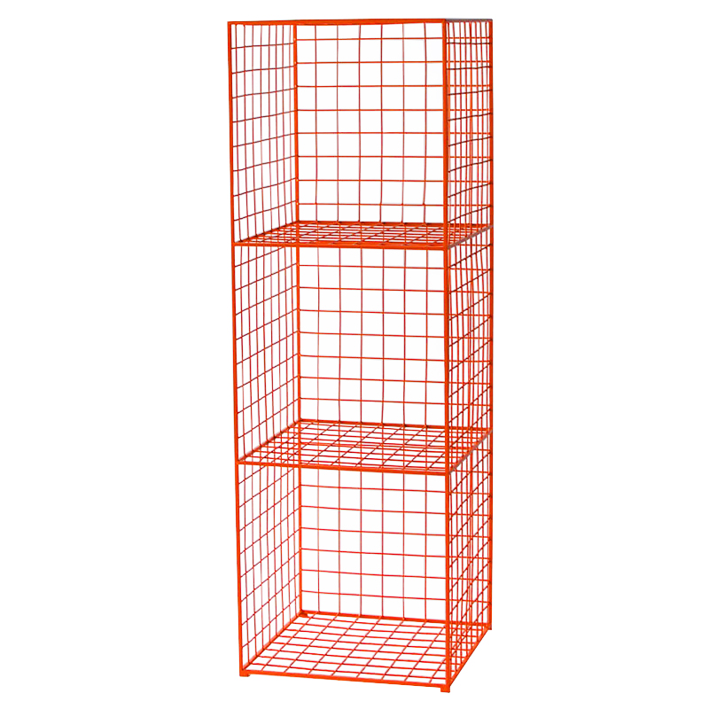 Стеллаж Carney Orange Industrial Metal Rust Rack Оранжевый Стеллаж Carney Orange Industrial Metal Rust Rack Оранжевый во Владивостоке | Loft Concept