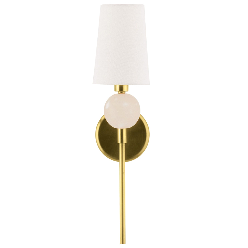 Бра Arteriors MENDEE SCONCE GOLD Золотой Белый Бра Arteriors MENDEE SCONCE GOLD Золотой Белый во Владивостоке | Loft Concept