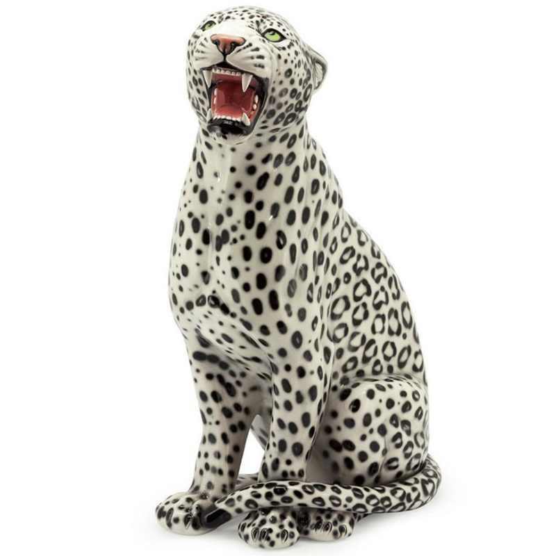 Статуэтка Abhika Leopard Dx Ivory Светло-бежевый Черный Статуэтка Abhika Leopard Dx Ivory Светло-бежевый Черный во Владивостоке | Loft Concept