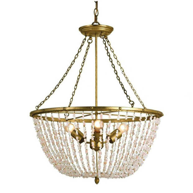 Люстра White Stone Chandelier Белый Люстра White Stone Chandelier Белый во Владивостоке | Loft Concept