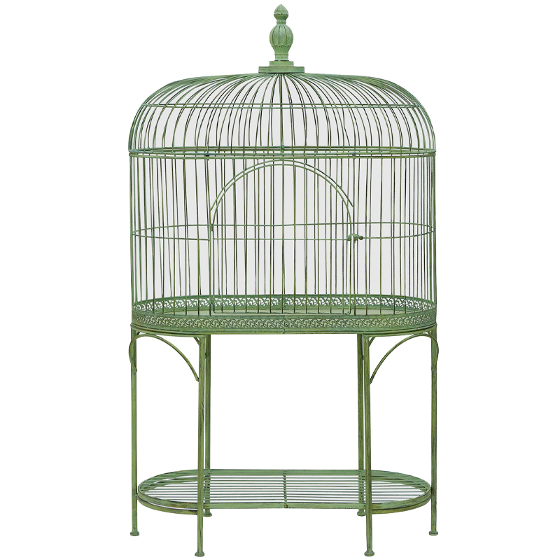 Декоративная клетка Bird Античный зеленый Декоративная клетка Bird Античный зеленый во Владивостоке | Loft Concept