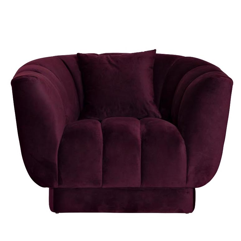 Кресло Miss Armchair Пурпурно-фиолетовый Кресло Miss Armchair Пурпурно-фиолетовый во Владивостоке | Loft Concept
