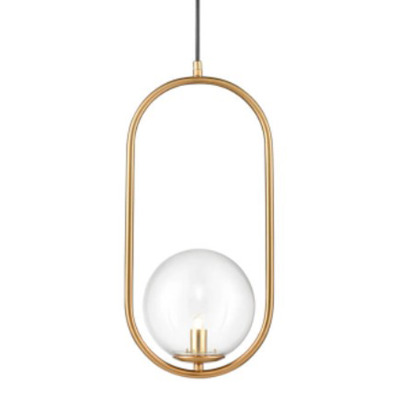 Подвесной светильник B.LUX C Ball oval gold Золотой Прозрачное Стекло Подвесной светильник B.LUX C Ball oval gold Золотой Прозрачное Стекло во Владивостоке | Loft Concept