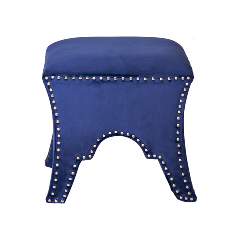 Пуф Pouf Blue Velor Синий Пуф Pouf Blue Velor Синий во Владивостоке | Loft Concept