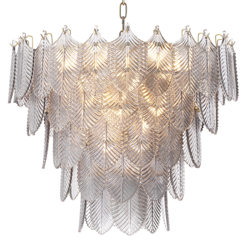 Люстра Eichholtz Chandelier Verbier S Латунь Стекло Смок Люстра Eichholtz Chandelier Verbier S Латунь Стекло Смок во Владивостоке | Loft Concept