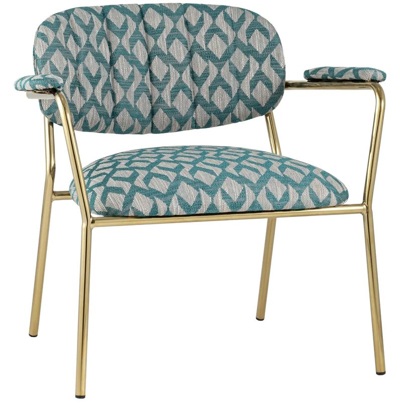 Полукресло Singer Chair Голубой Орнамент Голубой пастельный Золотой Полукресло Singer Chair Голубой Орнамент Голубой пастельный Золотой во Владивостоке | Loft Concept