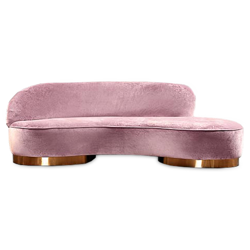 Диван Pink Marshmallows Softness Розовый Глянцевое золото Диван Pink Marshmallows Softness Розовый Глянцевое золото во Владивостоке | Loft Concept