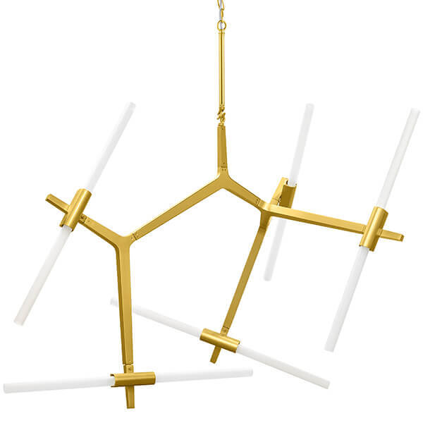 Люстра Агнес Chandelier Gold 10 Золотой Белый Люстра Агнес Chandelier Gold 10 Золотой Белый во Владивостоке | Loft Concept