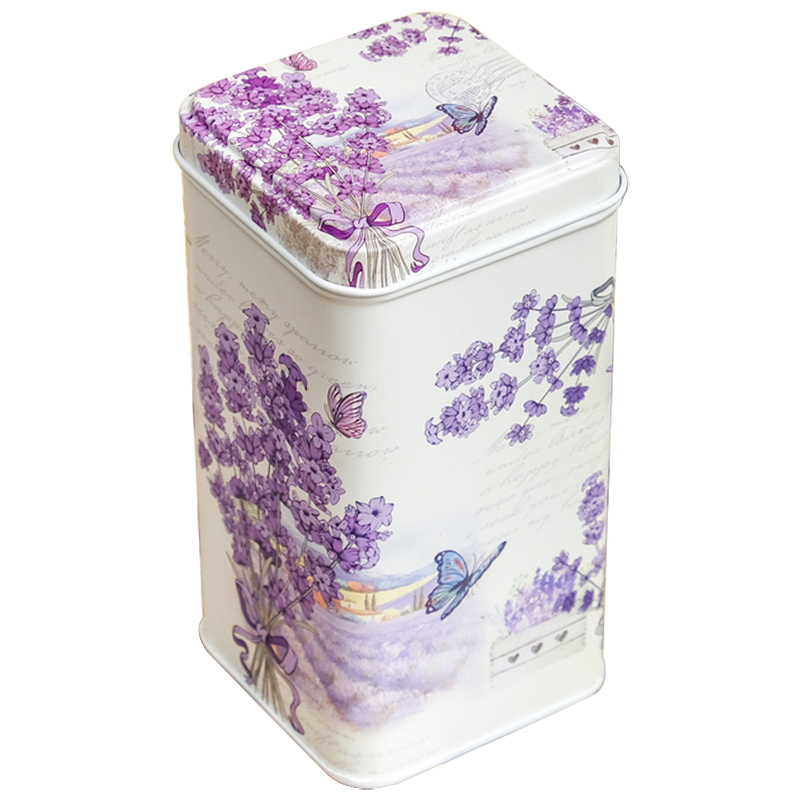 Шкатулка металлическая Lavender Bouquet Metal Box Бежевый Сиреневый Мульти Шкатулка металлическая Lavender Bouquet Metal Box Бежевый Сиреневый Мульти во Владивостоке | Loft Concept