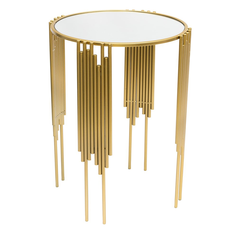 Приставной стол Interior Table зеркальная столешница Золотой Белый Приставной стол Interior Table зеркальная столешница Золотой Белый во Владивостоке | Loft Concept