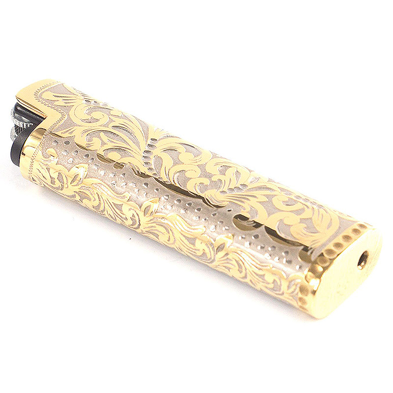Зажигалка газовая в металлическом чехле с гравировкой Metal Lighters Никель Золотой Зажигалка газовая в металлическом чехле с гравировкой Metal Lighters Никель Золотой во Владивостоке | Loft Concept
