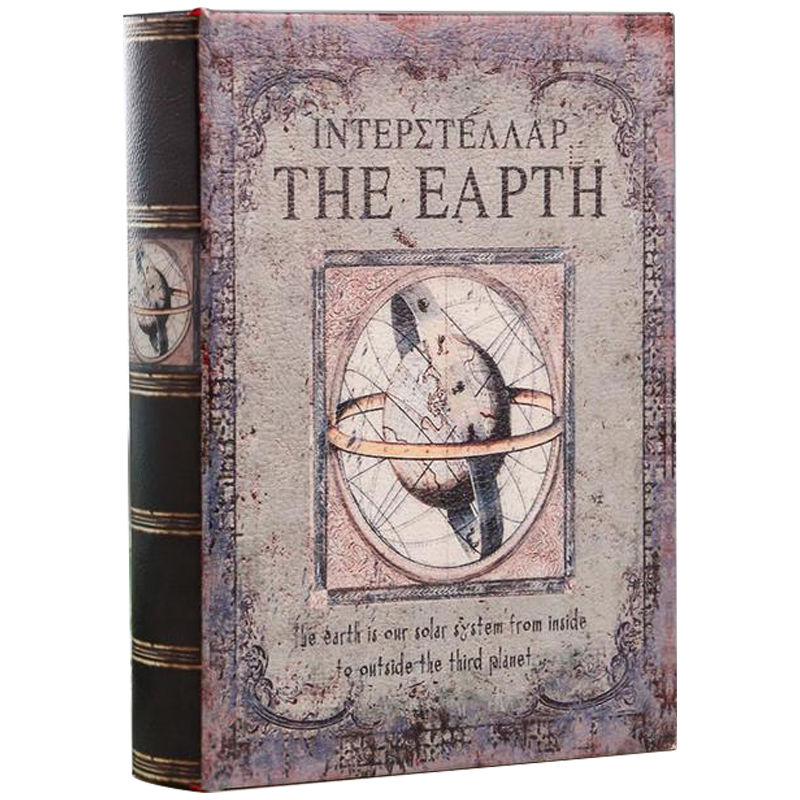 Шкатулка-книга Interstellar The Earth Book Box Серый Коричневый Золотой Шкатулка-книга Interstellar The Earth Book Box Серый Коричневый Золотой во Владивостоке | Loft Concept