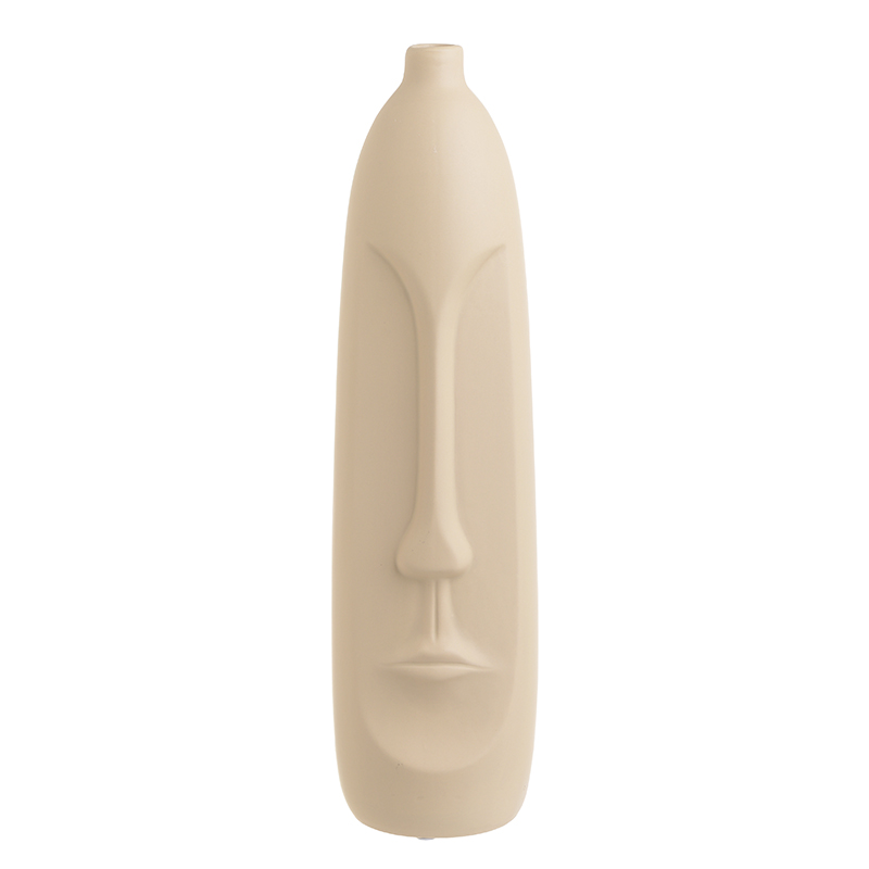 Ваза Face Ceramic Vase Бежевый Ваза Face Ceramic Vase Бежевый во Владивостоке | Loft Concept