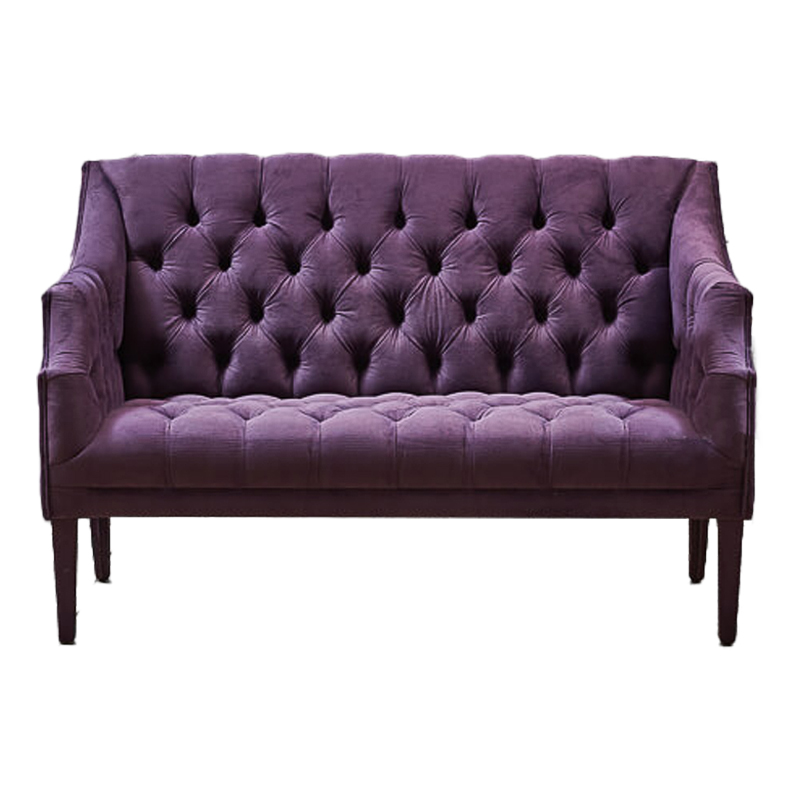 Диван Morton Capitone Sofa лиловый лен Коричневый Лиловый Диван Morton Capitone Sofa лиловый лен Коричневый Лиловый во Владивостоке | Loft Concept
