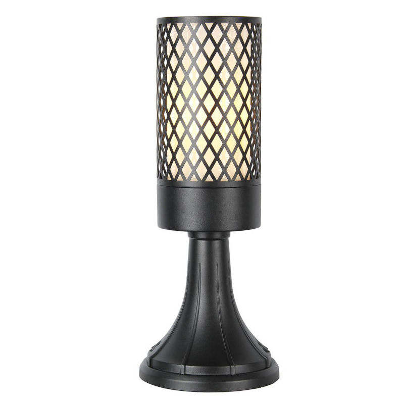 Уличный светильник Holger Street Lamp A Черный Белое матовое стекло Уличный светильник Holger Street Lamp A Черный Белое матовое стекло во Владивостоке | Loft Concept