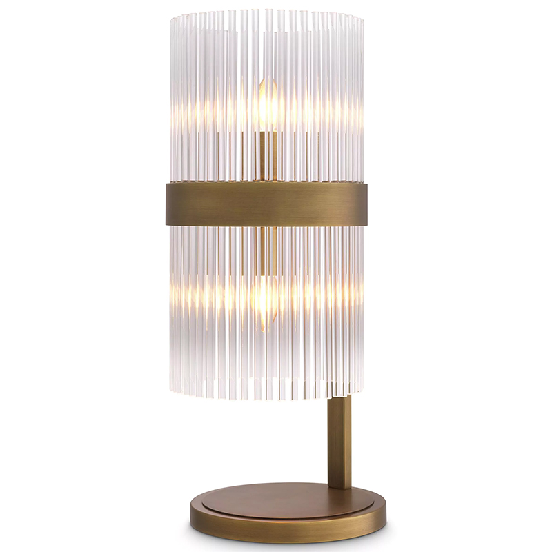 Настольная лампа Eichholtz Table Lamp Carnero Прозрачное Стекло Латунь Настольная лампа Eichholtz Table Lamp Carnero Прозрачное Стекло Латунь во Владивостоке | Loft Concept