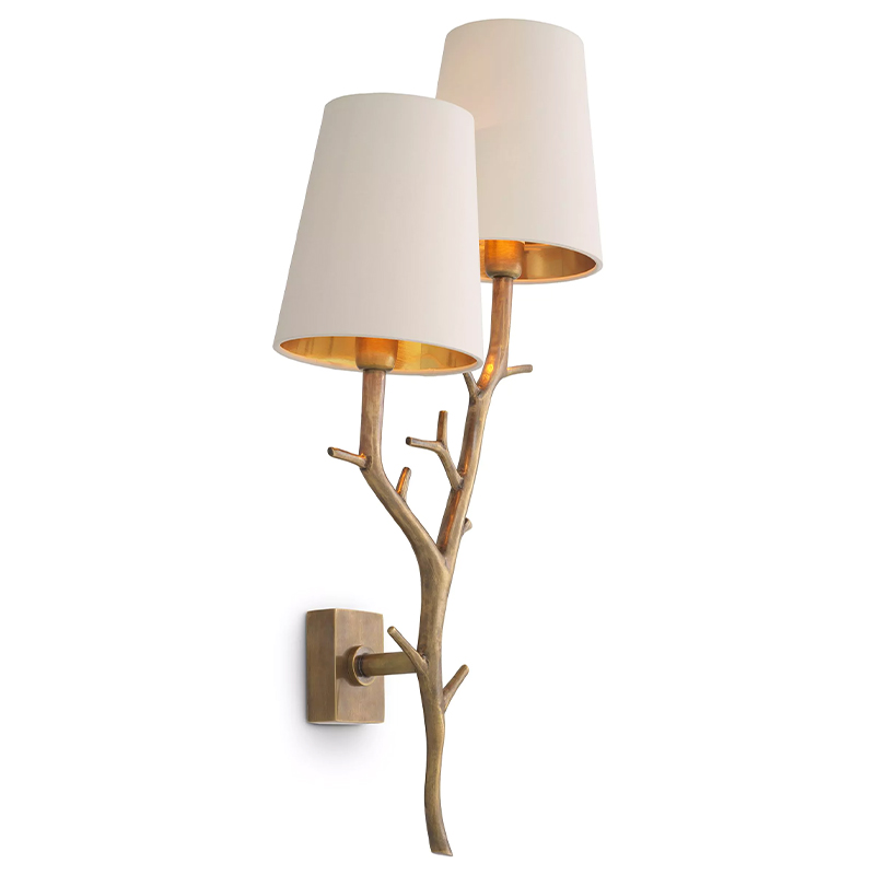 Бра Eichholtz Wall Lamp Syracuse Латунь Белый Бра Eichholtz Wall Lamp Syracuse Латунь Белый во Владивостоке | Loft Concept