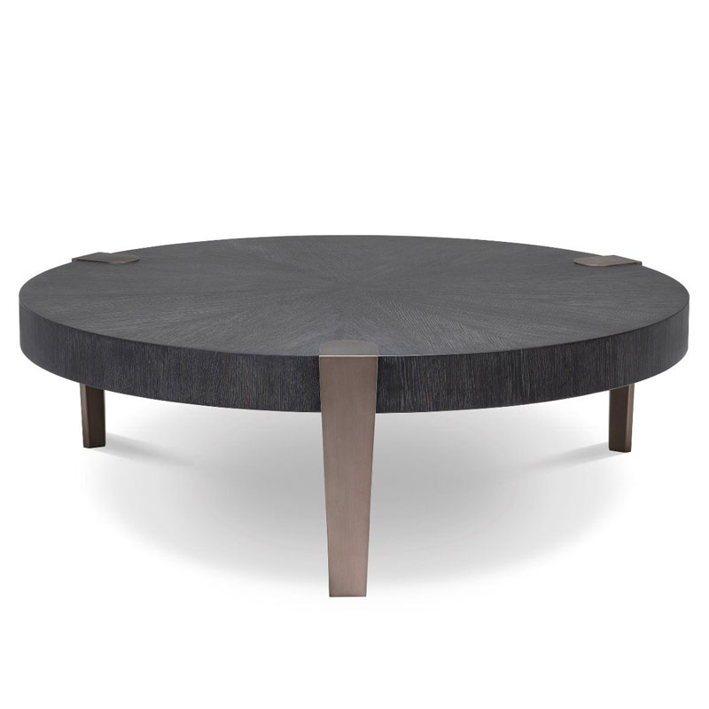Кофейный стол Eichholtz COFFEE TABLE OXNARD Gray oak Серый Дуб Темная бронза Кофейный стол Eichholtz COFFEE TABLE OXNARD Gray oak Серый Дуб Темная бронза во Владивостоке | Loft Concept