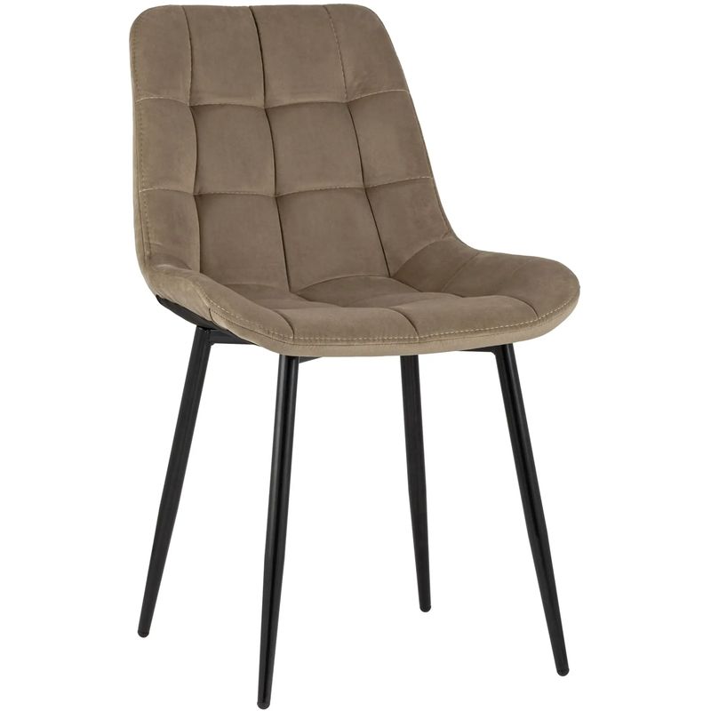 Стул NANCY Chair Коричневый Велюр Черные ножки Коричневый Черный Стул NANCY Chair Коричневый Велюр Черные ножки Коричневый Черный во Владивостоке | Loft Concept