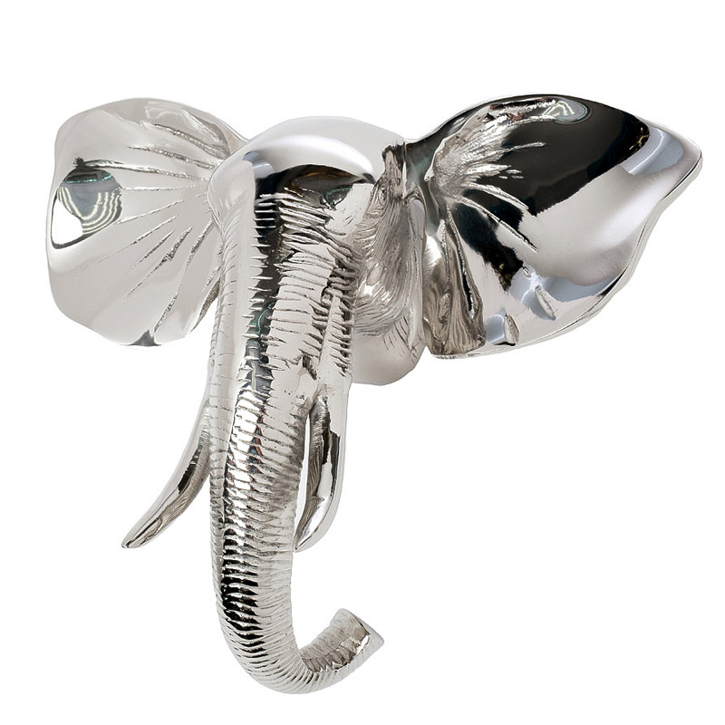 Аксессуар на стену Elephant Head Хром Аксессуар на стену Elephant Head Хром во Владивостоке | Loft Concept