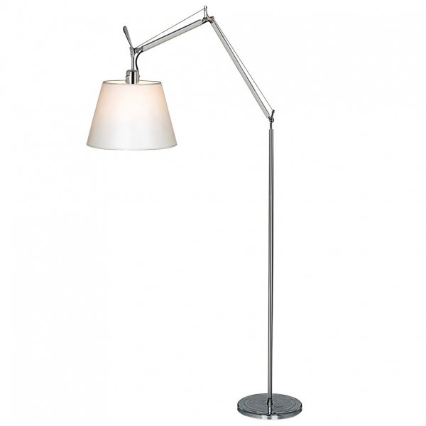 Напольная лампа Tolomeo Terra Mega Белый Хром Напольная лампа Tolomeo Terra Mega Белый Хром во Владивостоке | Loft Concept