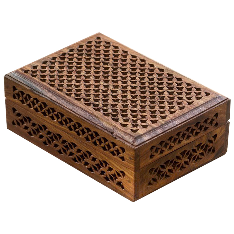 Шкатулка Yamini Indian Inlay Box Коричневый Шкатулка Yamini Indian Inlay Box Коричневый во Владивостоке | Loft Concept