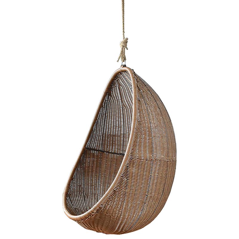 Кресло Wicker Egg Chair Коричневый Кресло Wicker Egg Chair Коричневый во Владивостоке | Loft Concept